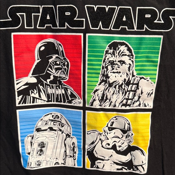 Star Wars Kids Graphic Tee - Black with Multicolor Panels - Picture 3 of 6